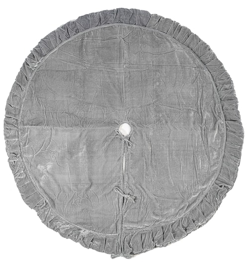 Vickerman Silver Velvet Plush Polyester Christmas Tree Skirt | 84" | Michaels®